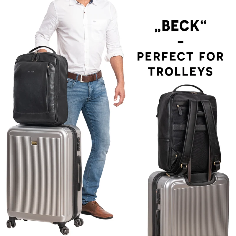 "Beck" Business Rucksack Herren Leder
