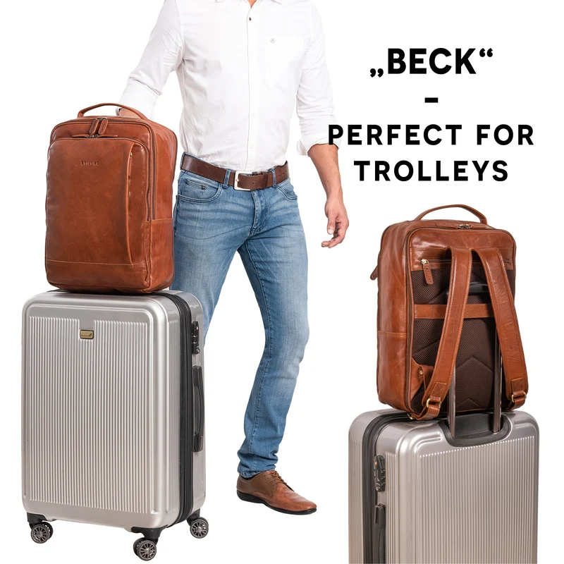 "Beck" Business Rucksack Herren Leder