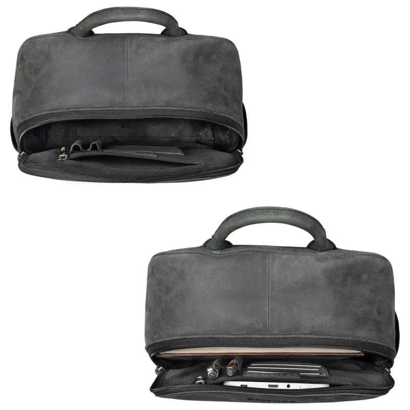 "Erika" Kleiner Lederrucksack Damen Vintage