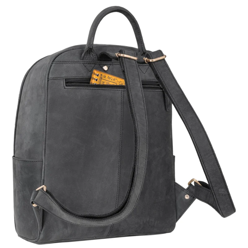 "Erika" Kleiner Lederrucksack Damen Vintage