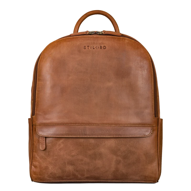"Erika" Kleiner Lederrucksack Damen Vintage