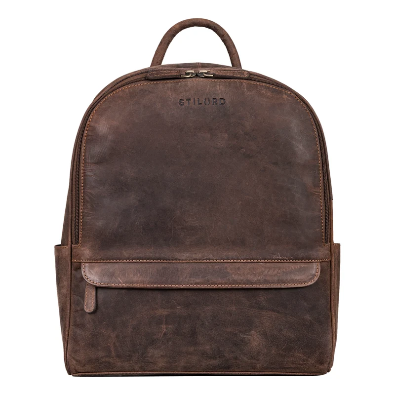 "Erika" Kleiner Lederrucksack Damen Vintage