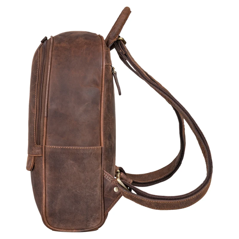 "Erika" Kleiner Lederrucksack Damen Vintage