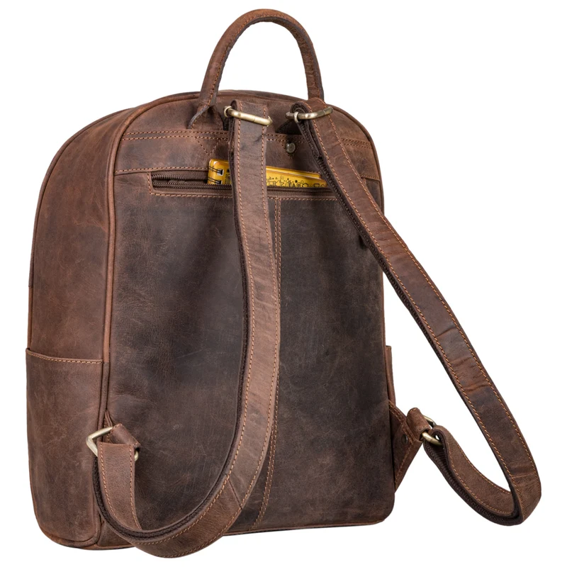 "Erika" Kleiner Lederrucksack Damen Vintage