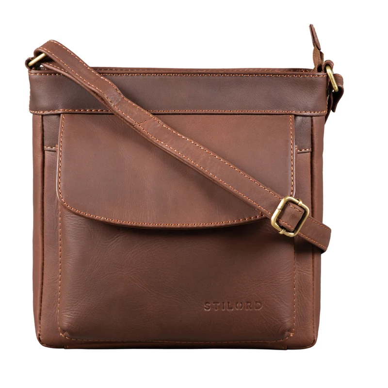 B-WARE "Melina" Vintage Damen Ledertasche