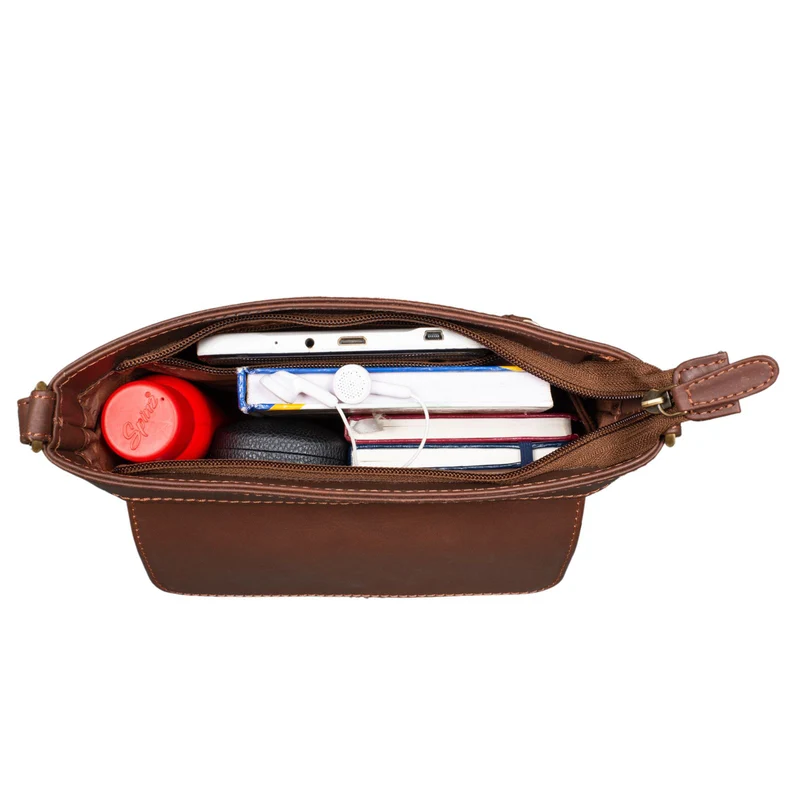 B-WARE "Melina" Vintage Damen Ledertasche