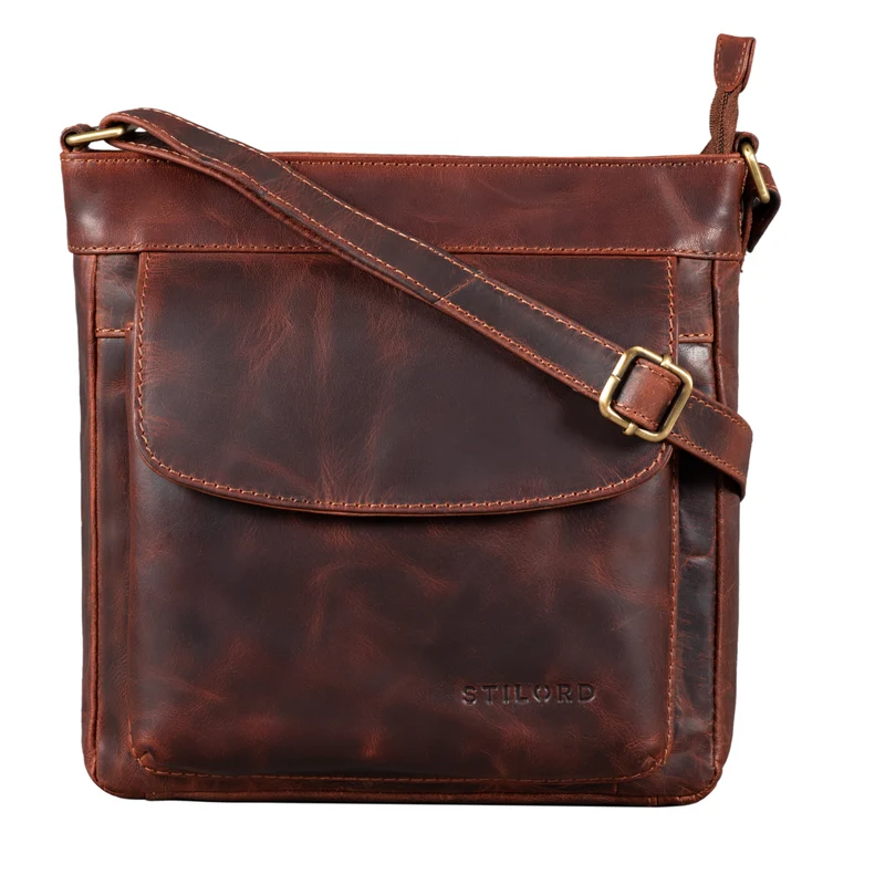 B-WARE "Melina" Vintage Damen Ledertasche