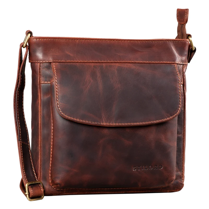 B-WARE "Melina" Vintage Damen Ledertasche
