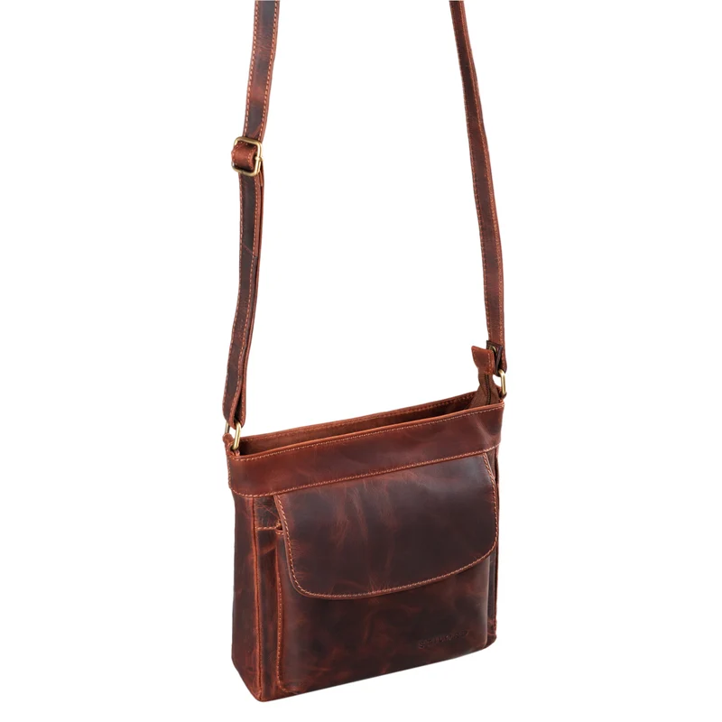 B-WARE "Melina" Vintage Damen Ledertasche