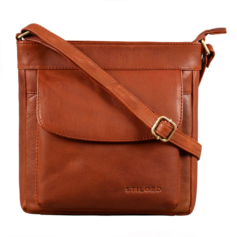 B-WARE "Melina" Vintage Damen Ledertasche