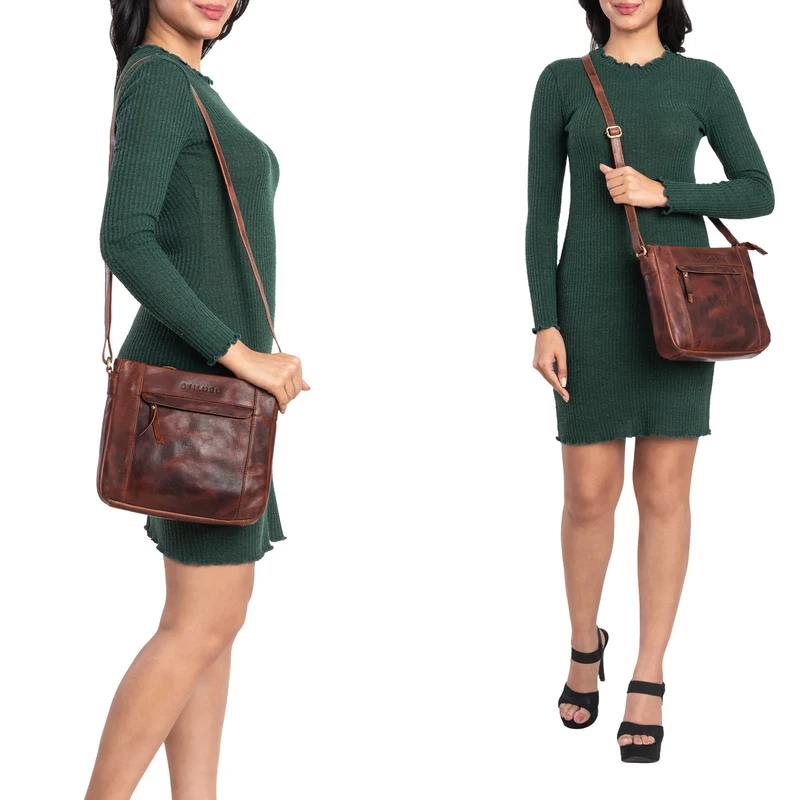 "Terra" Lederhandtasche Damen Echtleder