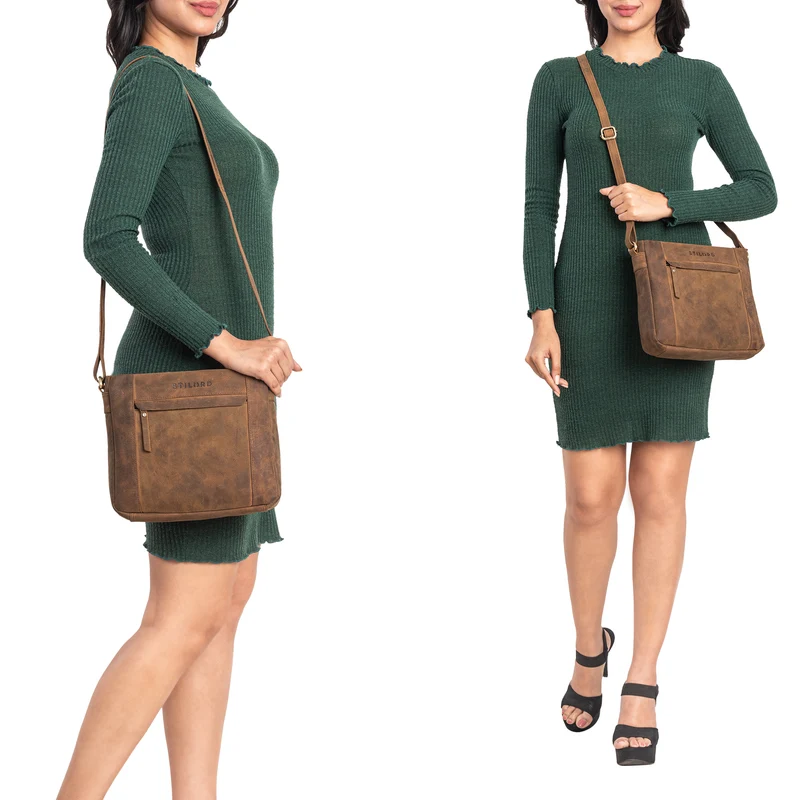 "Terra" Lederhandtasche Damen Echtleder