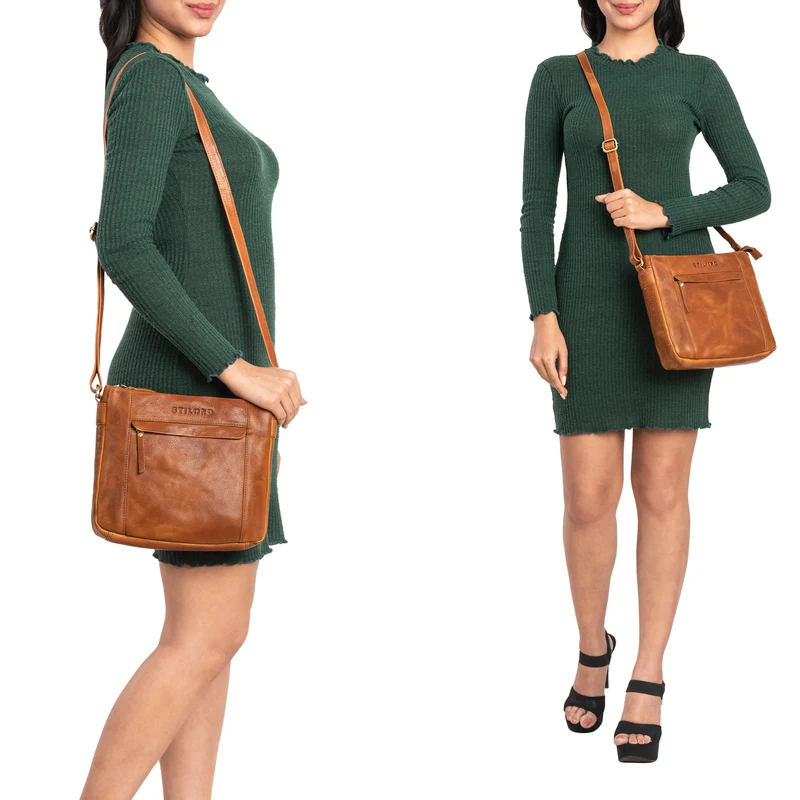 "Terra" Lederhandtasche Damen Echtleder