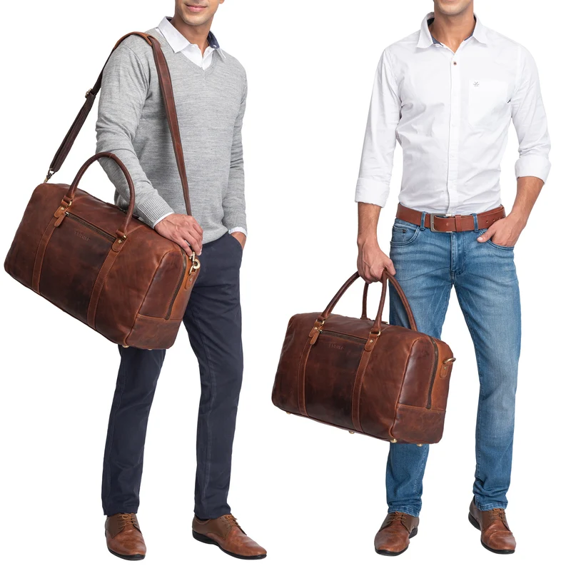 "Iska" Vintage Reisetasche Groß Leder - Der stilvolle Reisebegleiter!