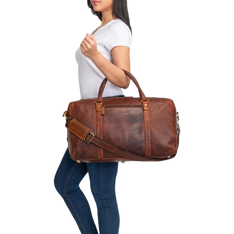 "Iska" Vintage Reisetasche Groß Leder - Der stilvolle Reisebegleiter!