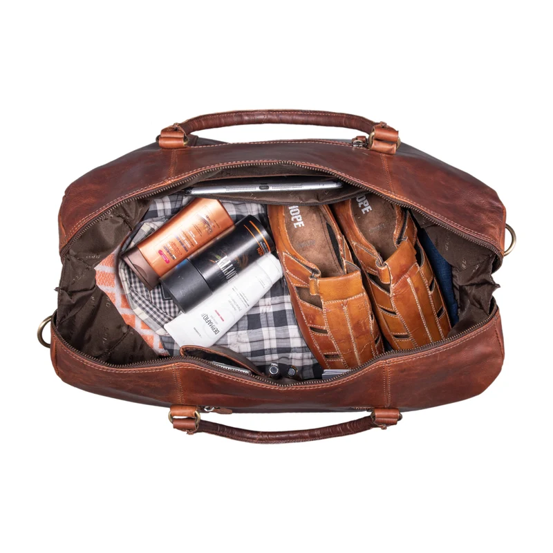 "Iska" Vintage Reisetasche Groß Leder - Der stilvolle Reisebegleiter!