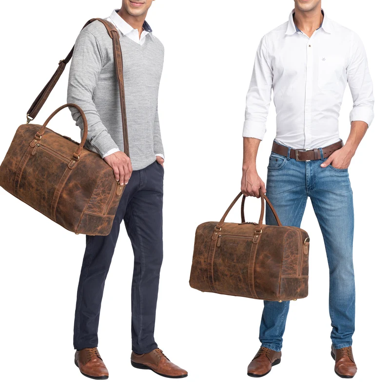 "Iska" Vintage Reisetasche Groß Leder - Der stilvolle Reisebegleiter!