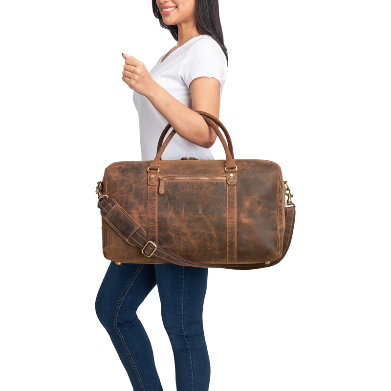 "Iska" Vintage Reisetasche Groß Leder - Der stilvolle Reisebegleiter!