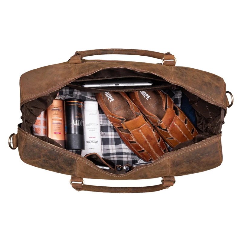 "Iska" Vintage Reisetasche Groß Leder - Der stilvolle Reisebegleiter!