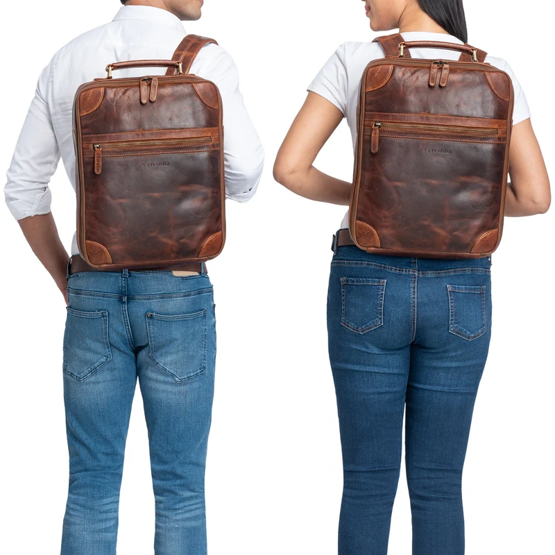 "Castiel" Business Rucksack Echtleder