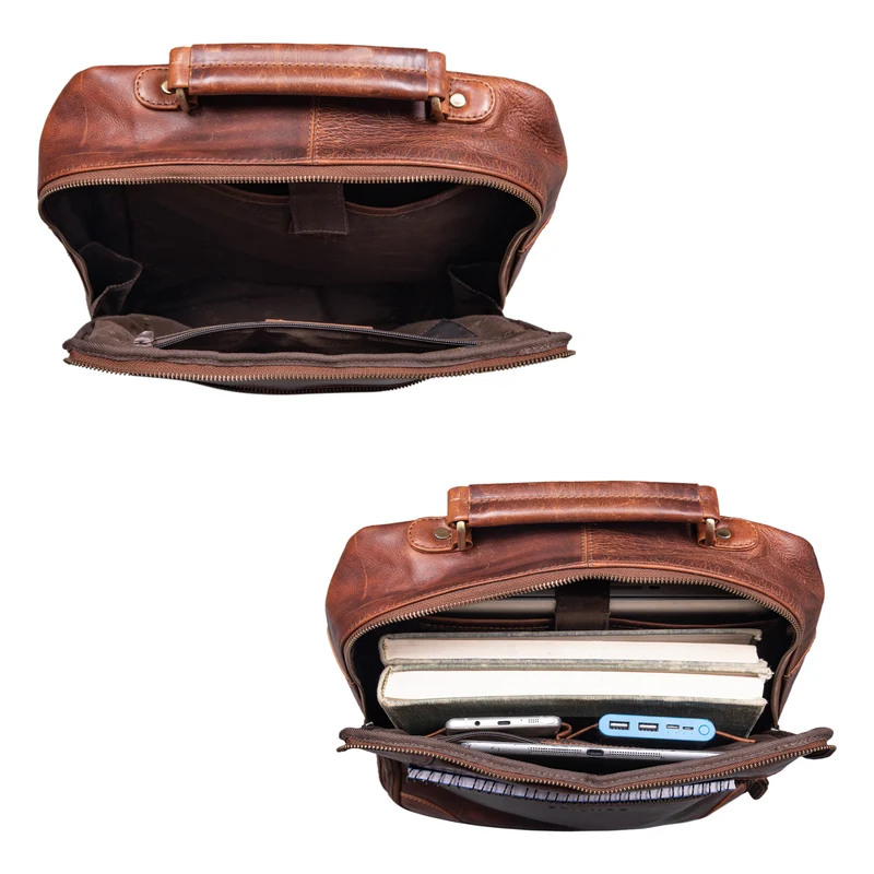 "Castiel" Business Rucksack Echtleder