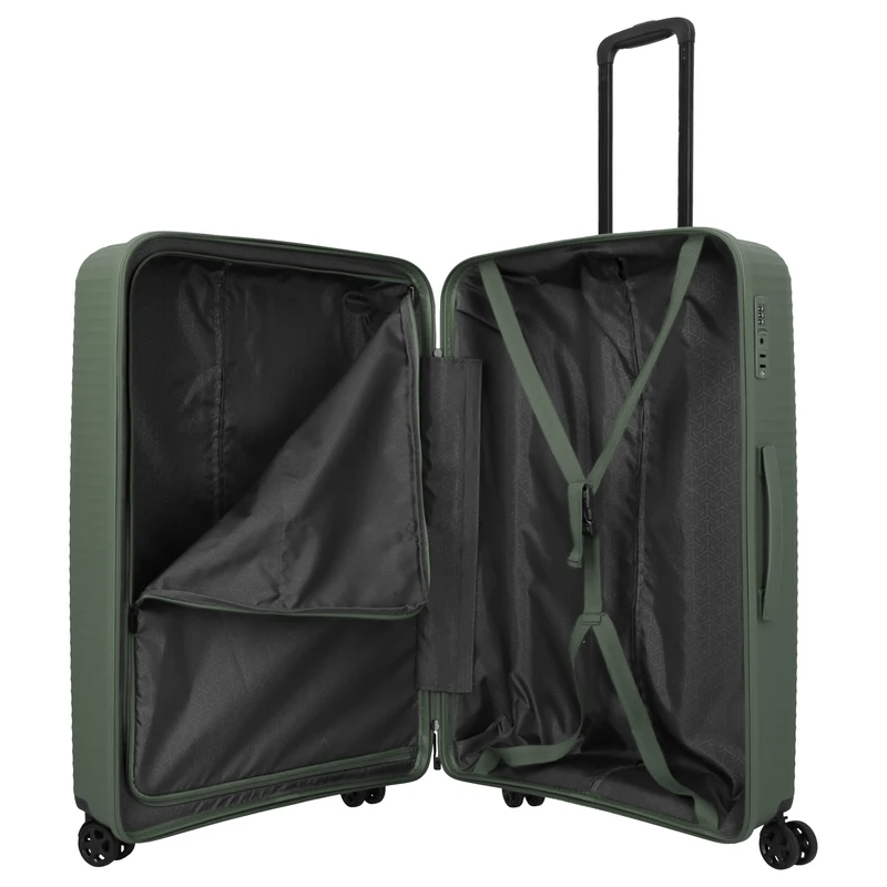 Travelite Air Stripe - 4-Rollen-Trolley Set 3 tlg. (green)