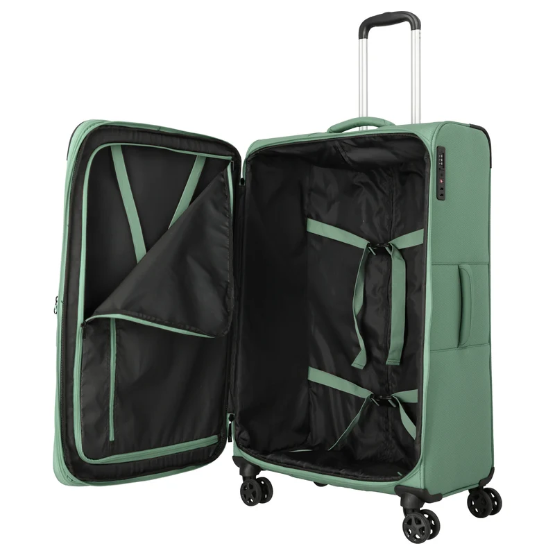 Travelite Kick Off - 4-Rollen-Trolley L 78 cm erw. (Sage Green)