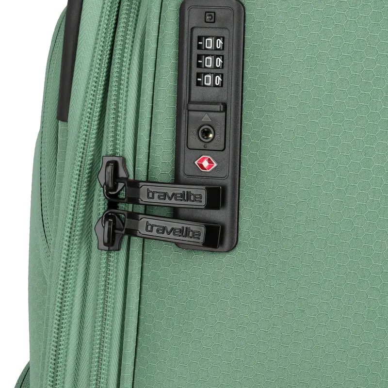 Travelite Kick Off - 4-Rollen-Trolley L 78 cm erw. (Sage Green)