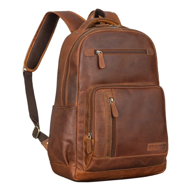 "Hubertus" Vintage Lederrucksack Damen und Herren