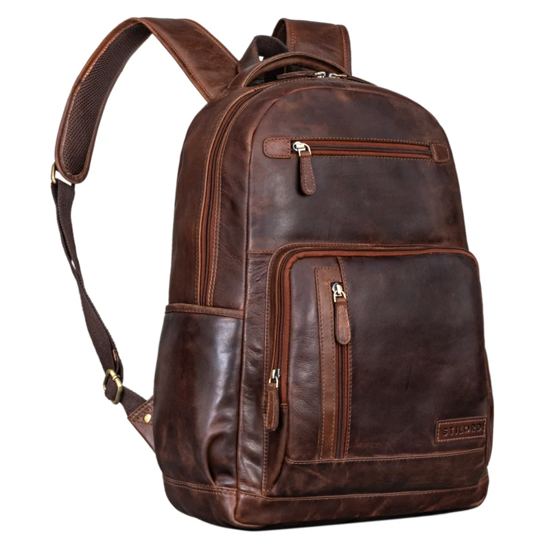 "Hubertus" Vintage Lederrucksack Damen und Herren