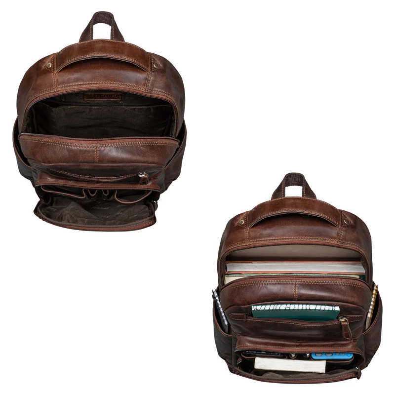 "Hubertus" Vintage Lederrucksack Damen und Herren