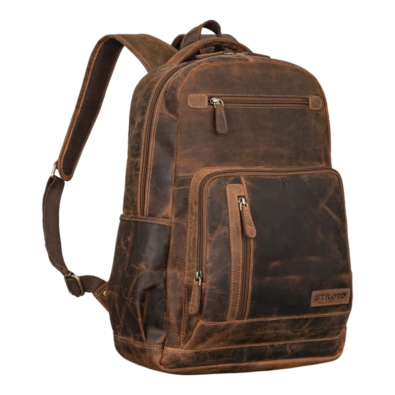 "Hubertus" Vintage Lederrucksack Damen und Herren
