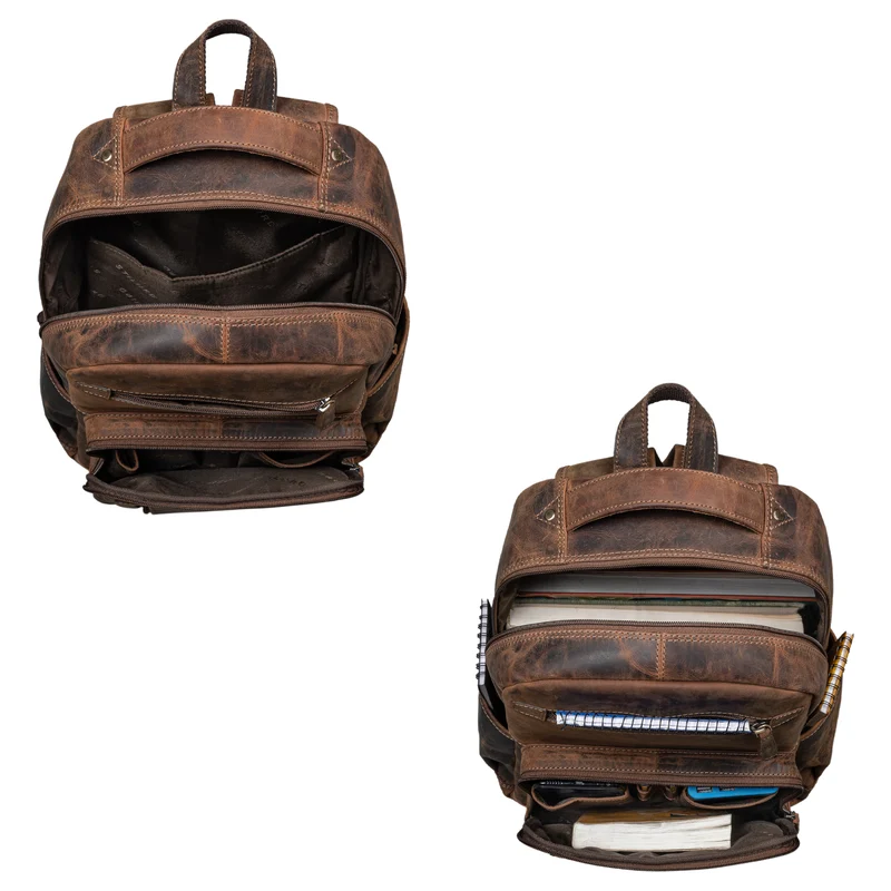 "Hubertus" Vintage Lederrucksack Damen und Herren
