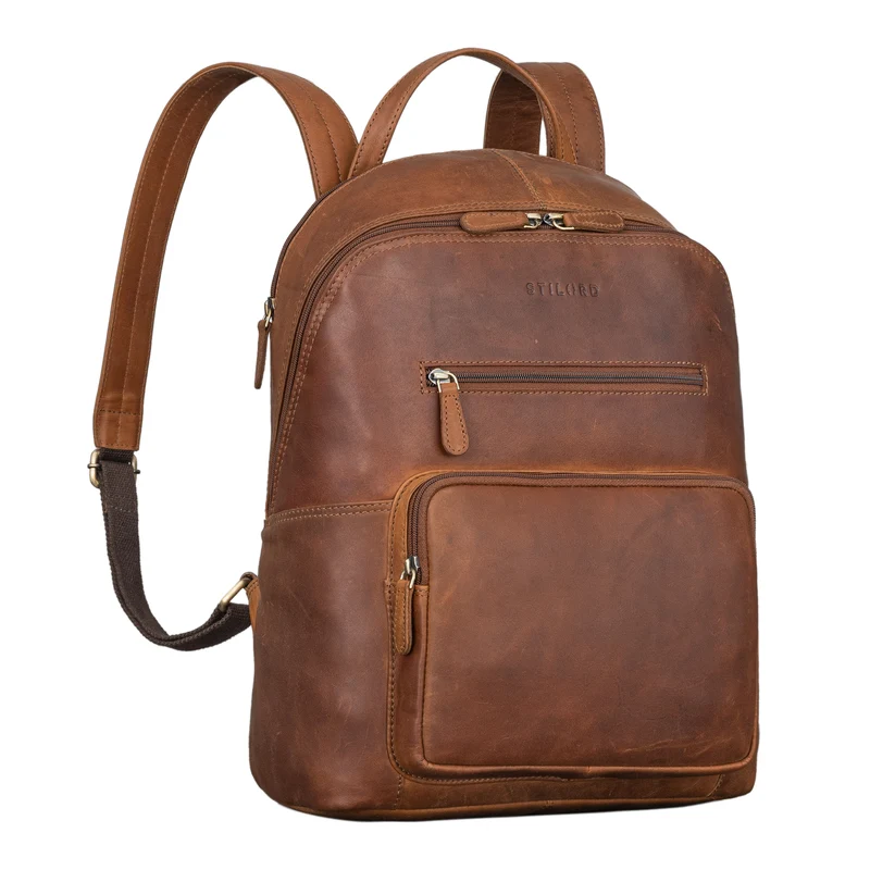 "Caius" Charakteristischer Leder Rucksack für Damen und Herren