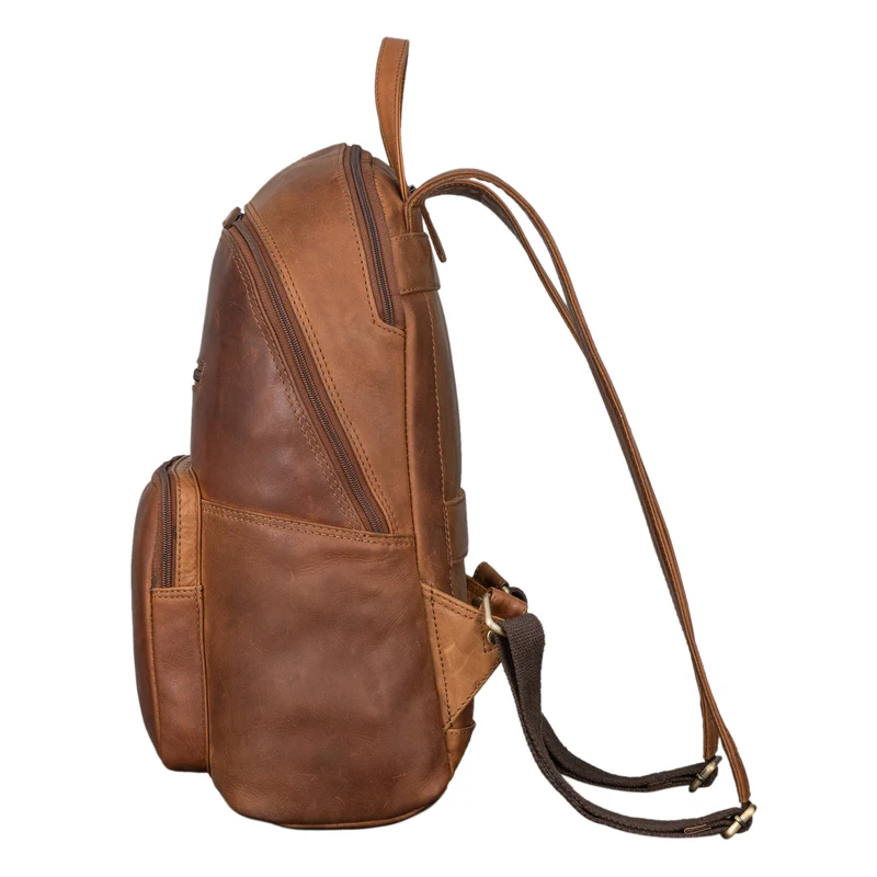 "Caius" Charakteristischer Leder Rucksack für Damen und Herren