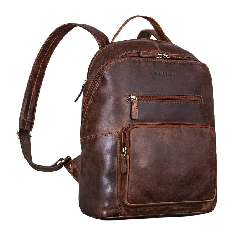 "Caius" Charakteristischer Leder Rucksack für Damen und Herren