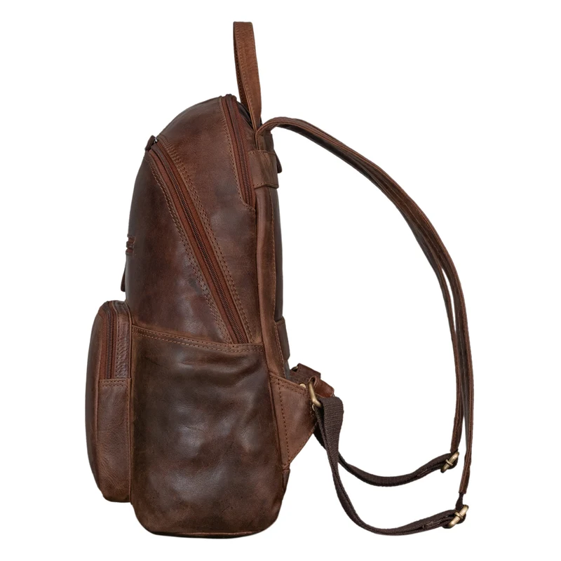 "Caius" Charakteristischer Leder Rucksack für Damen und Herren