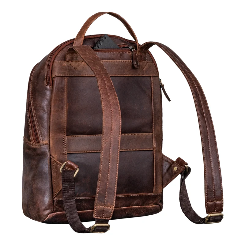 "Caius" Charakteristischer Leder Rucksack für Damen und Herren