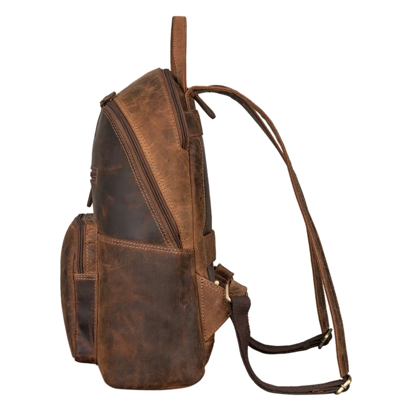 "Caius" Charakteristischer Leder Rucksack für Damen und Herren