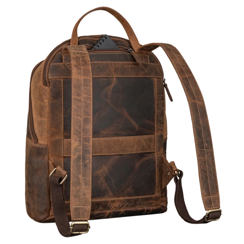 "Caius" Charakteristischer Leder Rucksack für Damen und Herren