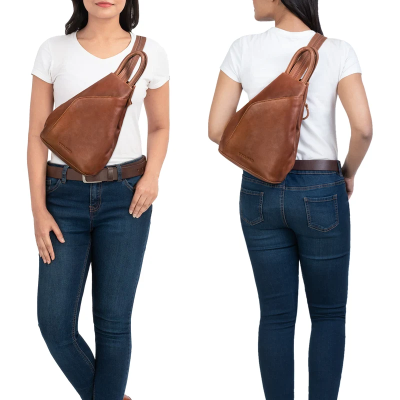 B-WARE "Lyanna" Sling Bag Damen Leder