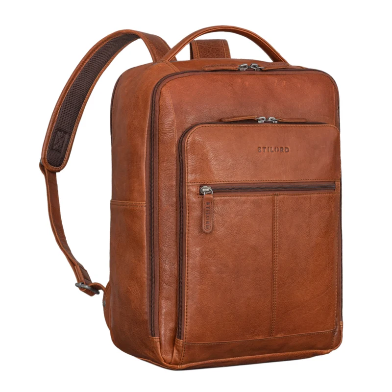 "Gordon" Geschmackvoller Rucksack Leder Herren und Damen