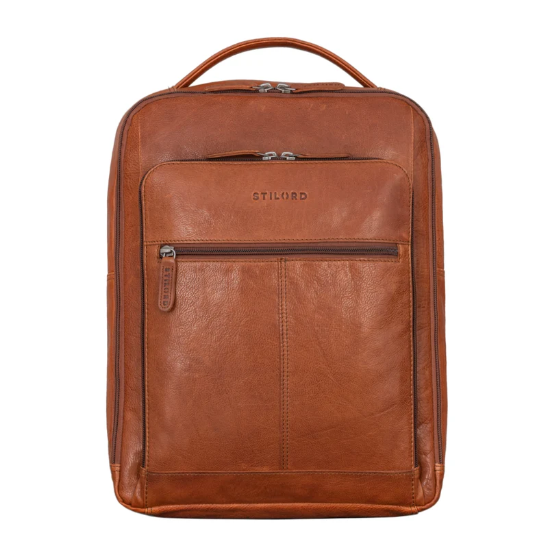 "Gordon" Geschmackvoller Rucksack Leder Herren und Damen