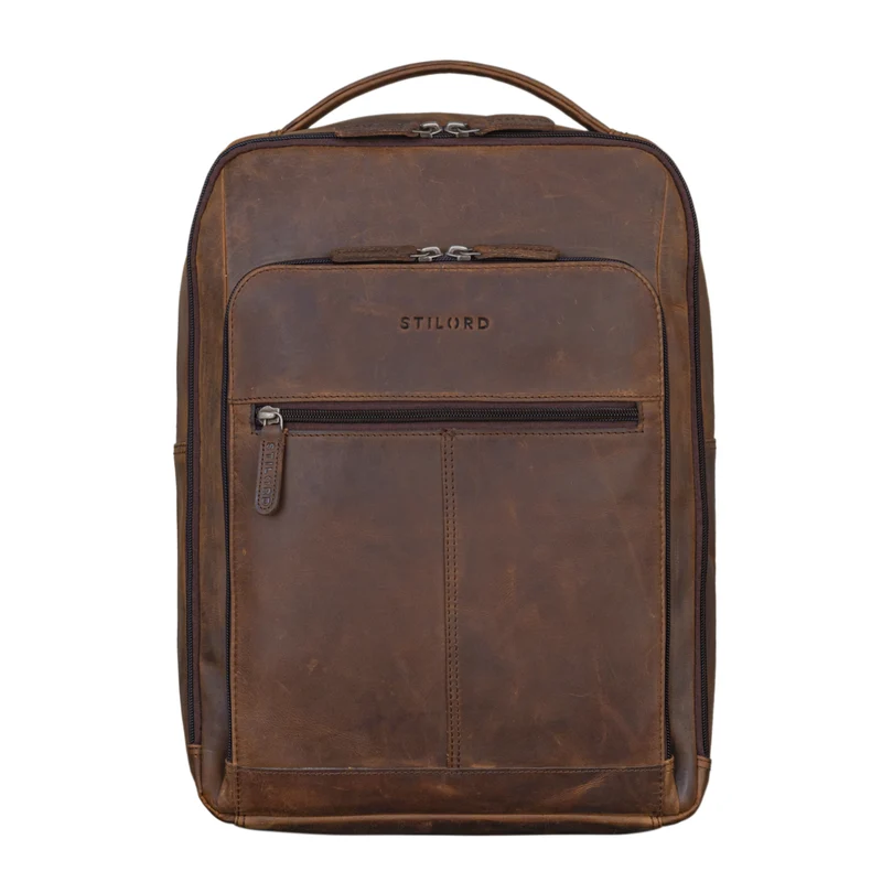 "Gordon" Geschmackvoller Rucksack Leder Herren und Damen