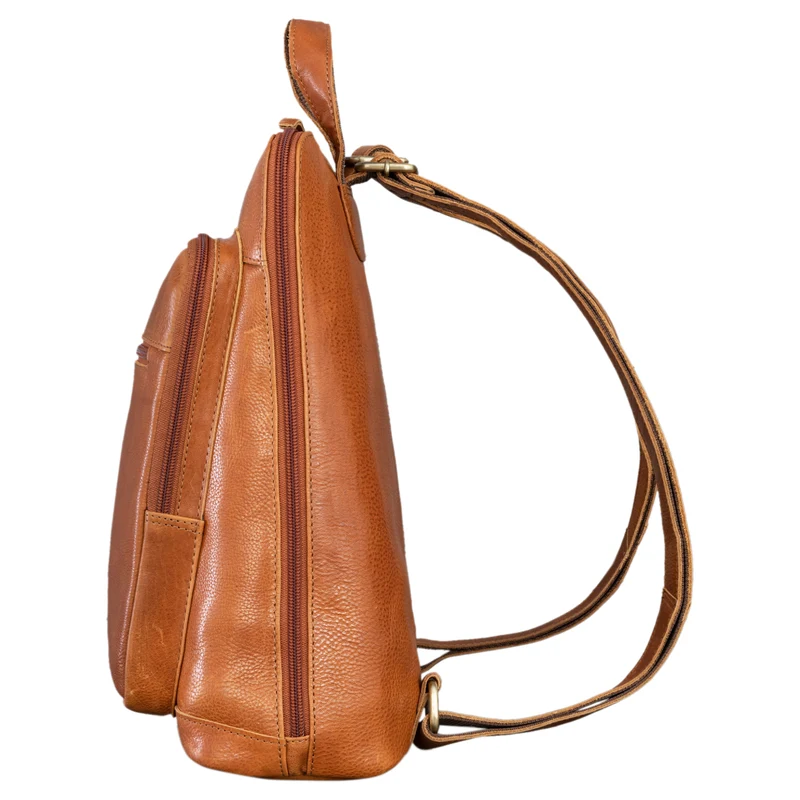 "Camden" Moderner Lederrucksack Damen Echtleder Mittelgroß 14 Zoll