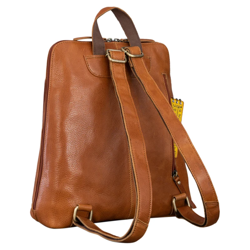 "Camden" Moderner Lederrucksack Damen Echtleder Mittelgroß 14 Zoll