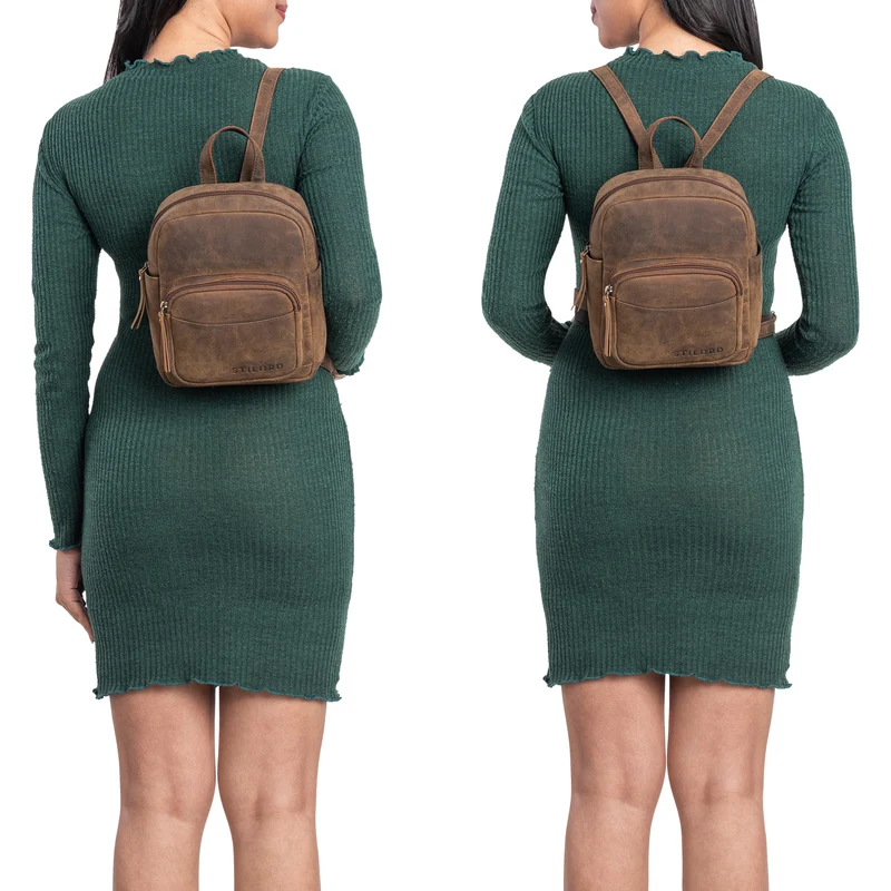 STILORD "Gerda" Mini Rucksack Damen Leder