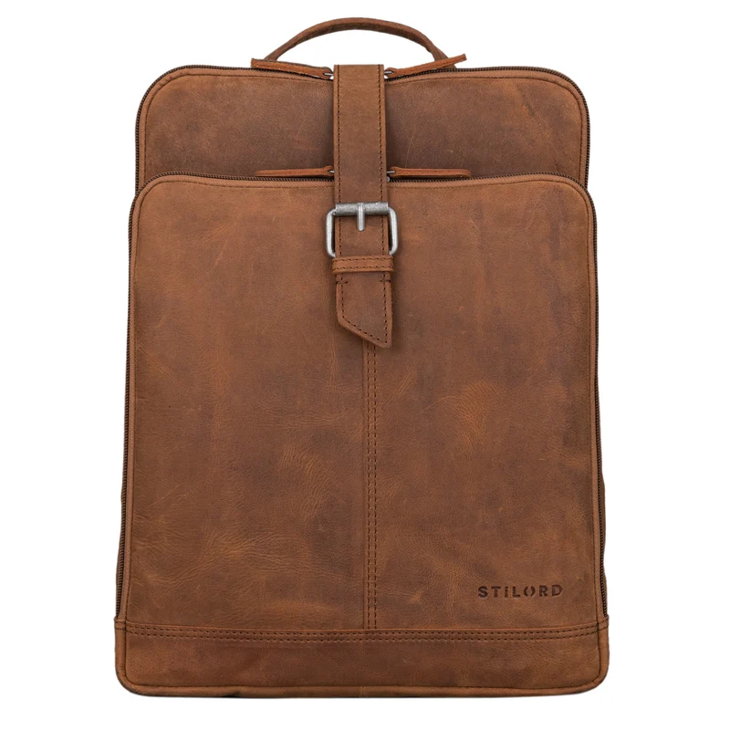 "Rena" Stylischer Vintage Tagesrucksack Leder Groß Unisex