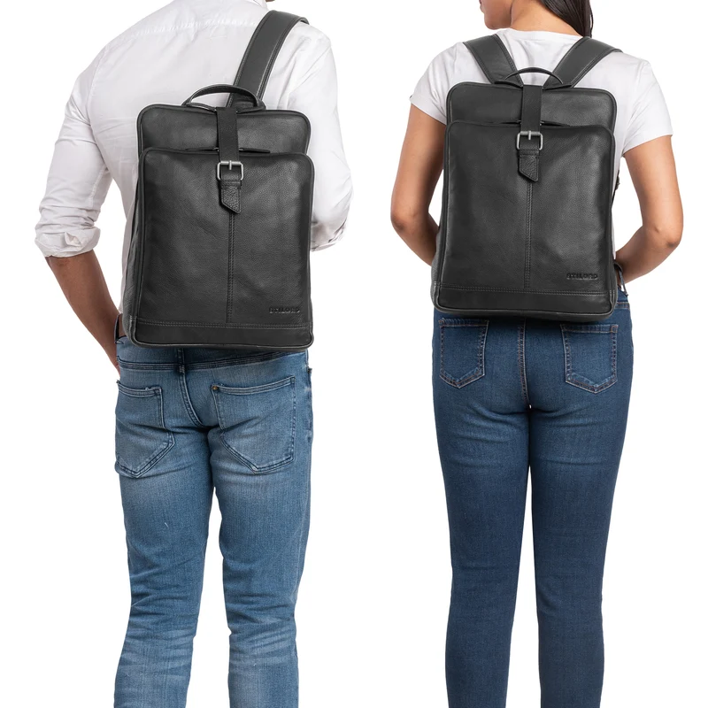 "Rena" Stylischer Vintage Tagesrucksack Leder Groß Unisex