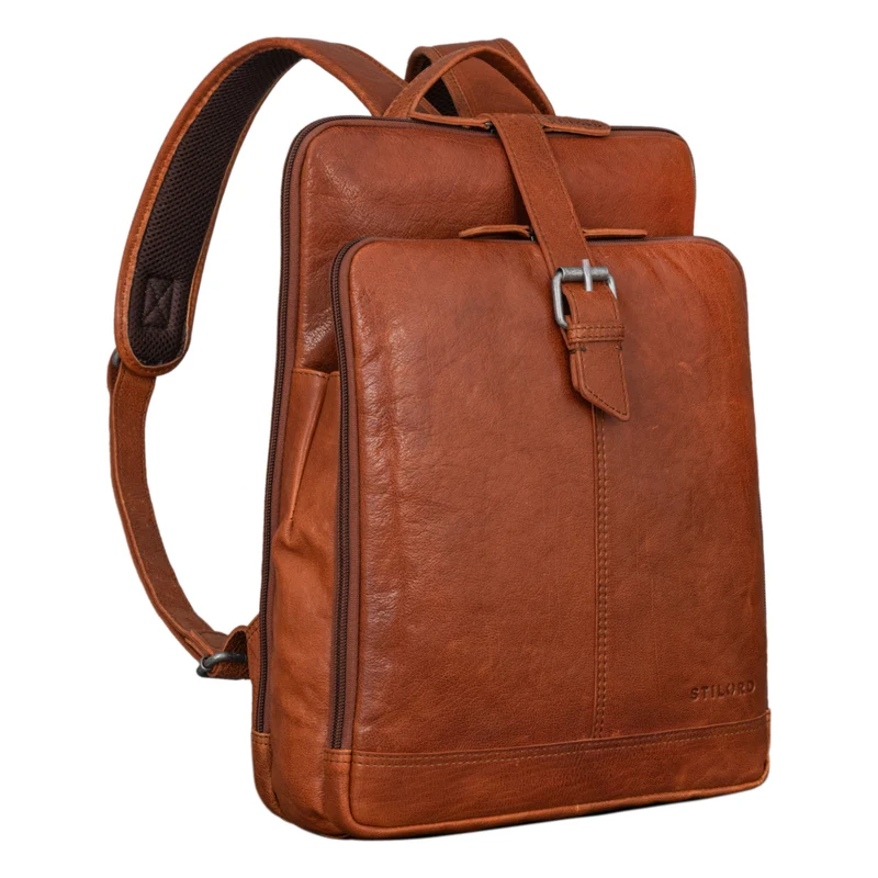 "Rena" Stylischer Vintage Tagesrucksack Leder Groß Unisex